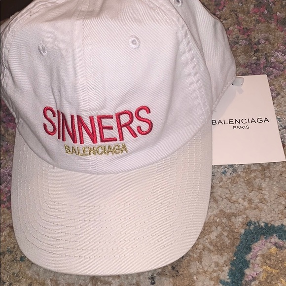 sinners balenciaga cap